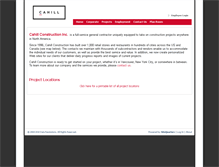 Tablet Screenshot of cahillconstruction.com